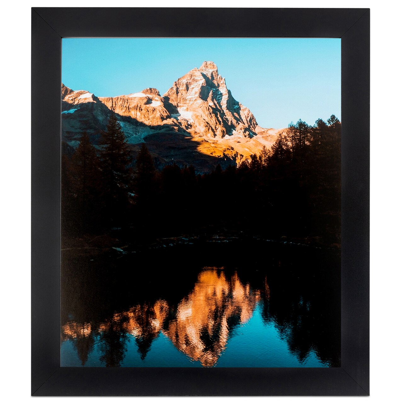 ArtToFrames 30x40 Inch Picture Frame, This 1.25 Inch Custom MDF Poster Frame is Available in Multiple Colors, Great for Your Art or Photos - Comes with Regular Acrylic and Foam Backing 3/16 inch (V-FRBW26-30x40)
